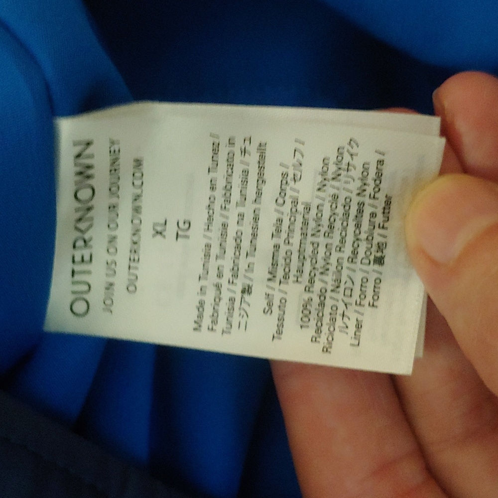 Outerknown Evolution Econyl Nylon Jacket – Navy (… - image 10